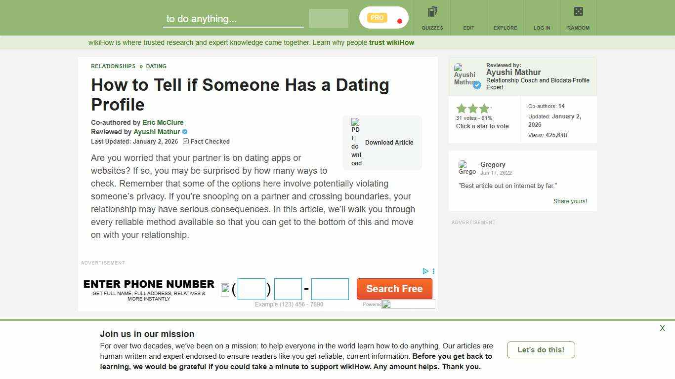 11 Ways to Tell if Someone Has a Dating Profile - wikiHow